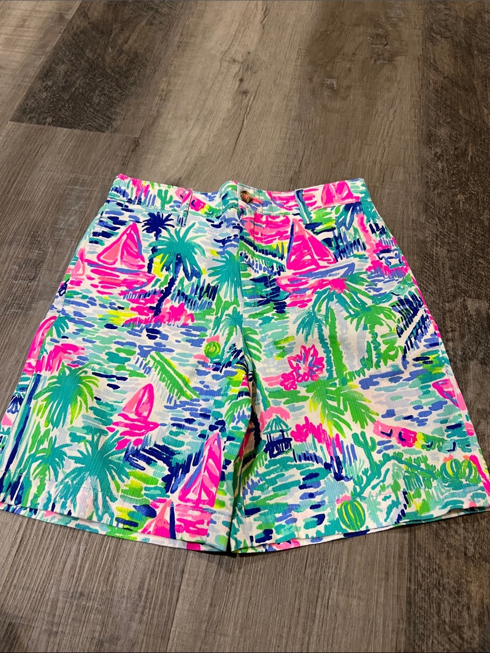 Lilly Pulitzer Multicolor Tropical Print Boys Shorts - Pink, Green, Blue